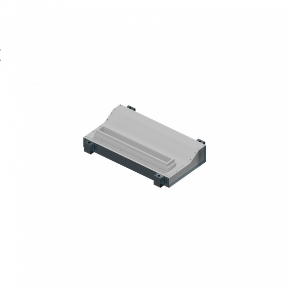 Flexag RAN-1-500-25-W щелевой диффузор с низкопрофильной КСД под натяжной потолок, белый