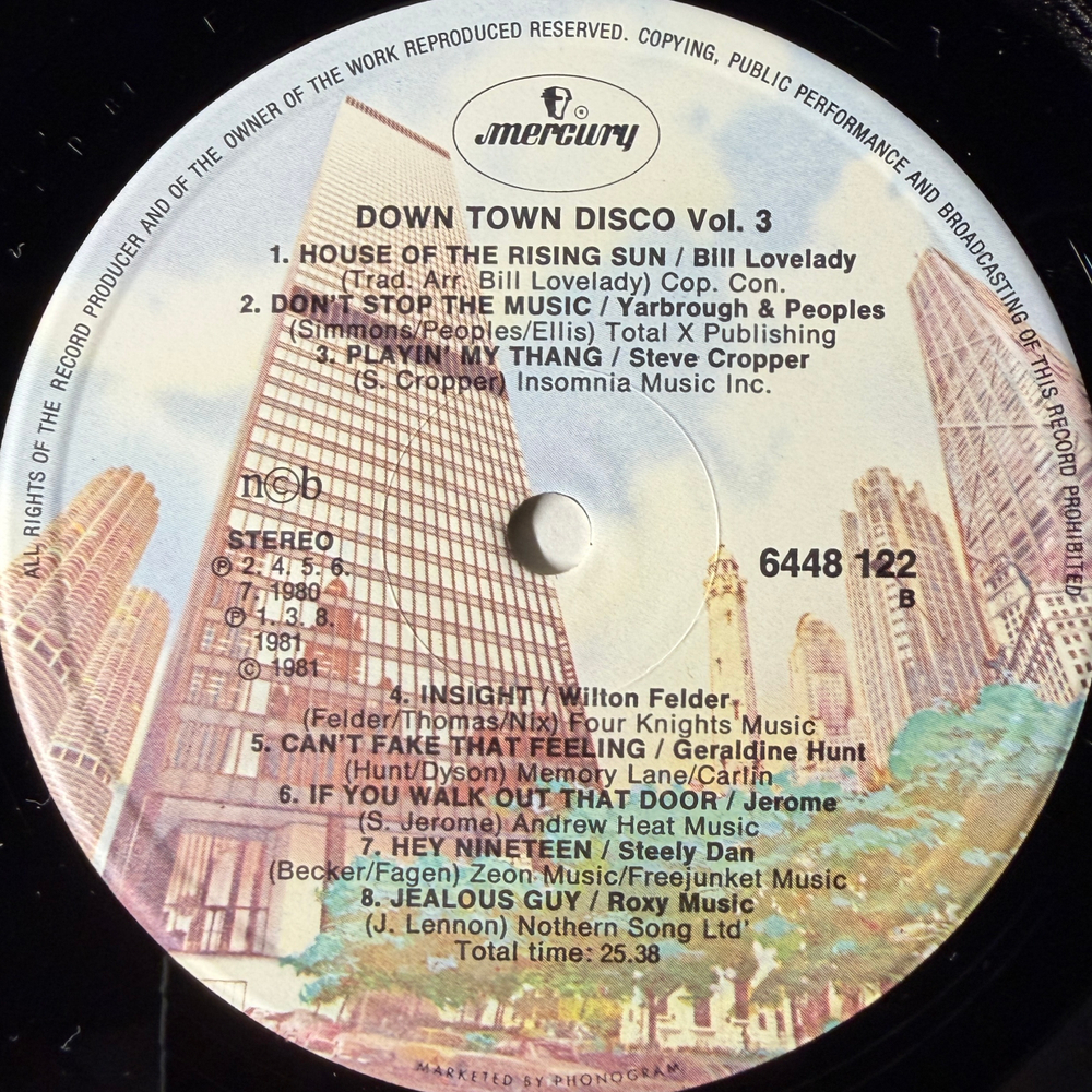 Сборник Down Town Disco Vol. 3 (Швеция 1981г.)