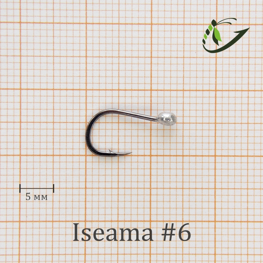Крючок Iseama с напайкой (50 шт)