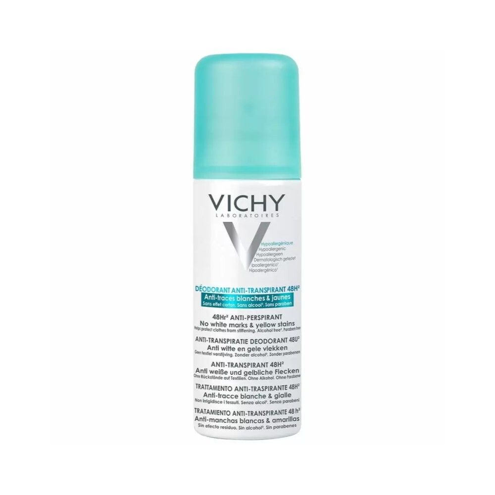Vichy Anti-Transpirant Дезодорант-аэрозоль против белых и желтых пятен 48 часов защиты, 125 мл