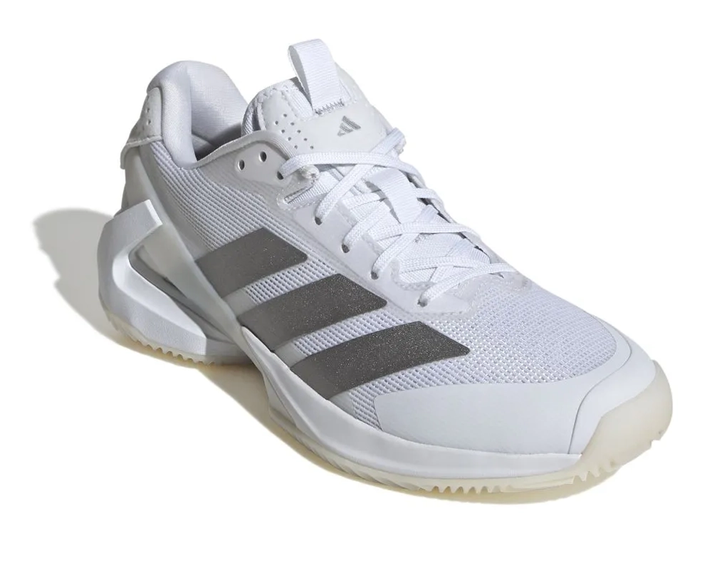 Женские теннисные кроссовки Adidas Adizero Ubersonic 5 W Clay - cloud white/silver metallic/cloud white