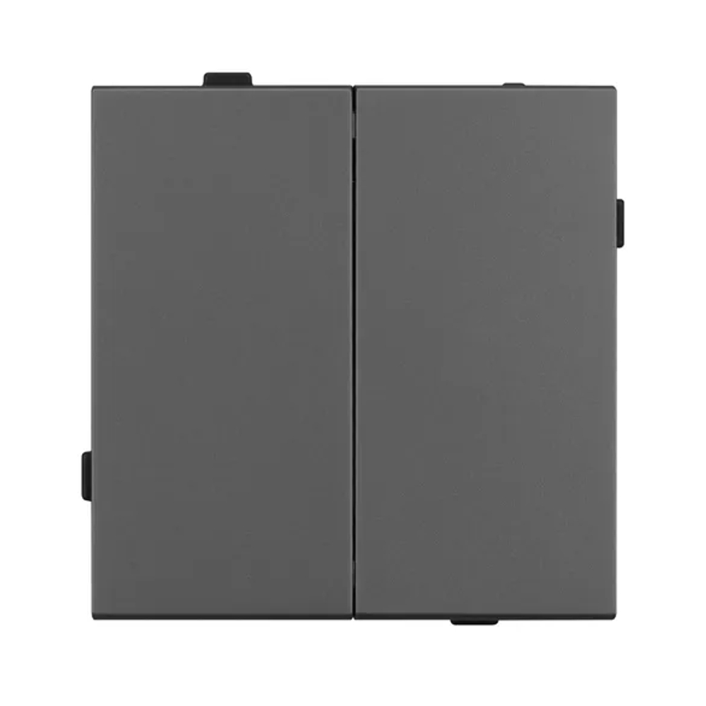 Механизм выключателя двухклавишный проходной SWT-TENDO-MKP2-SFPL-GR (230V, 10A) (Arlight, -) 054555