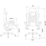 Кресло игровое ZOMBIE VIKING 7 KNIGHT B FABRIC, ML, ткань/экокожа черный, реклайнер (до 150кг)