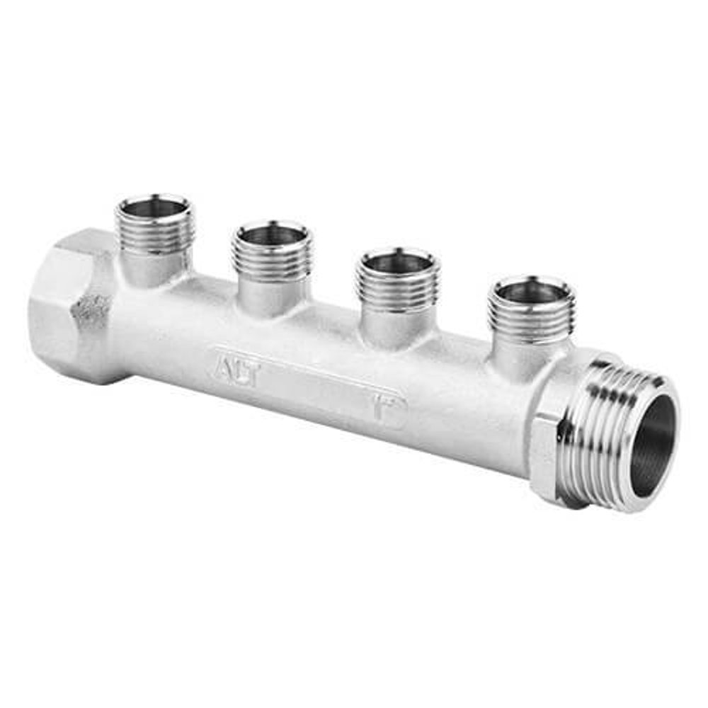 Коллектор универсальный Altstream ALT-K 1* х 1/2* - 2 выхода (наружная резьба, с патрубками)