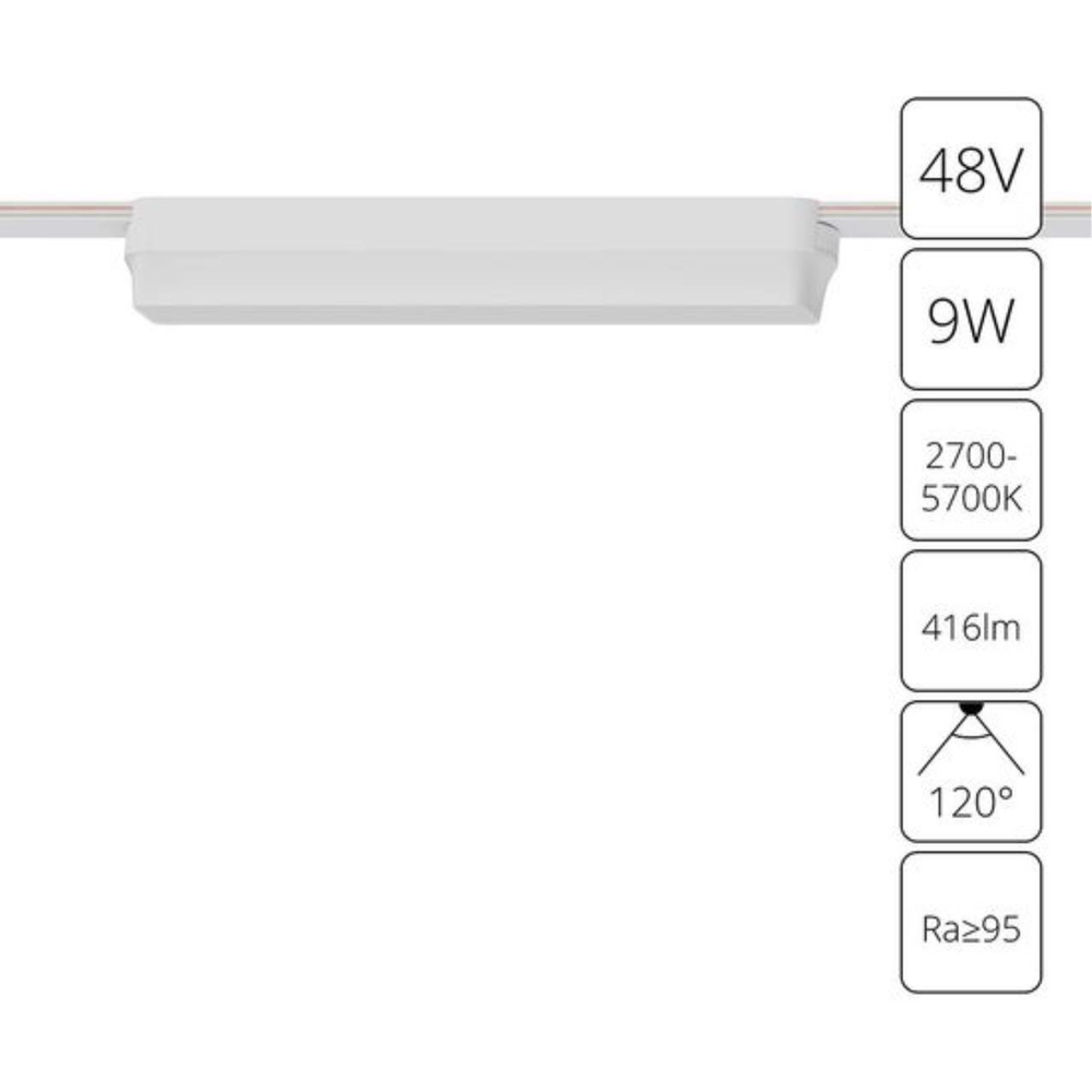 Магнитный трековый светильник Arte Lamp RAPID A2953PL-1WH