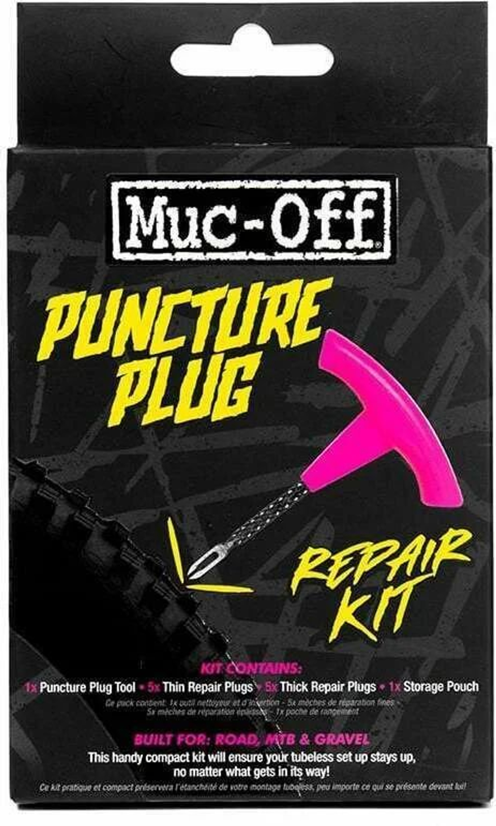 Ремонтный комплект Muc-Off Puncture Plug Tubeless Repair Kit Tool для бескамерного монтажа