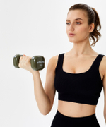 УЦЕНКА Гантель виниловая STARFIT DB-105 3 кг, оливковый