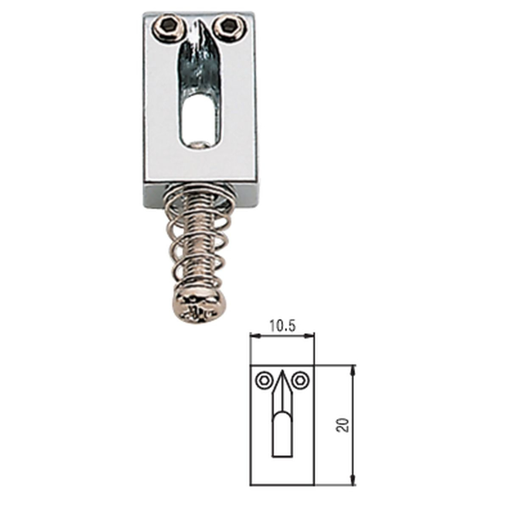 Samwoo PS001-CR Комплект седел 6 шт. strat/tele 10.5 мм, хром