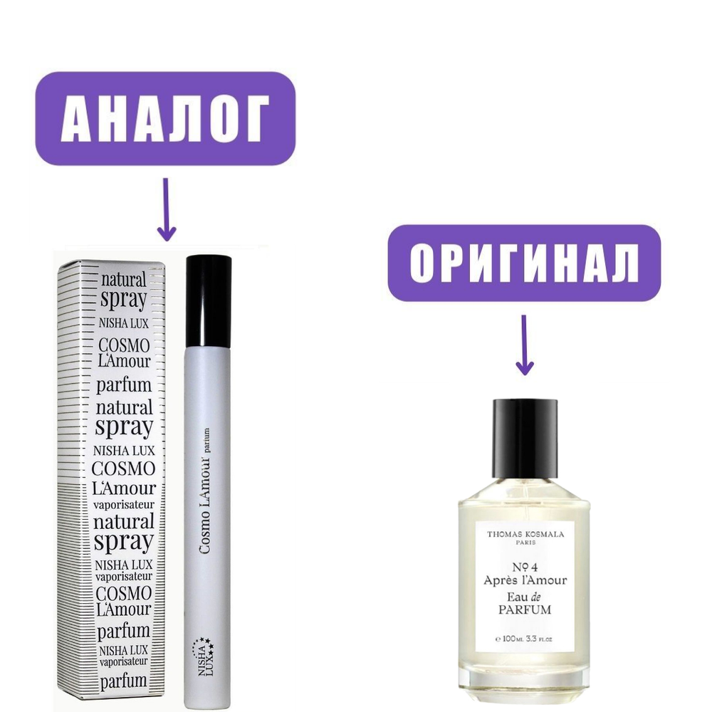 NISHA LUX 17ml COSMO L'AMOUR 17ml edP /NEO (версия THOMAS KOSMALA No 4 Apres L'Amour)