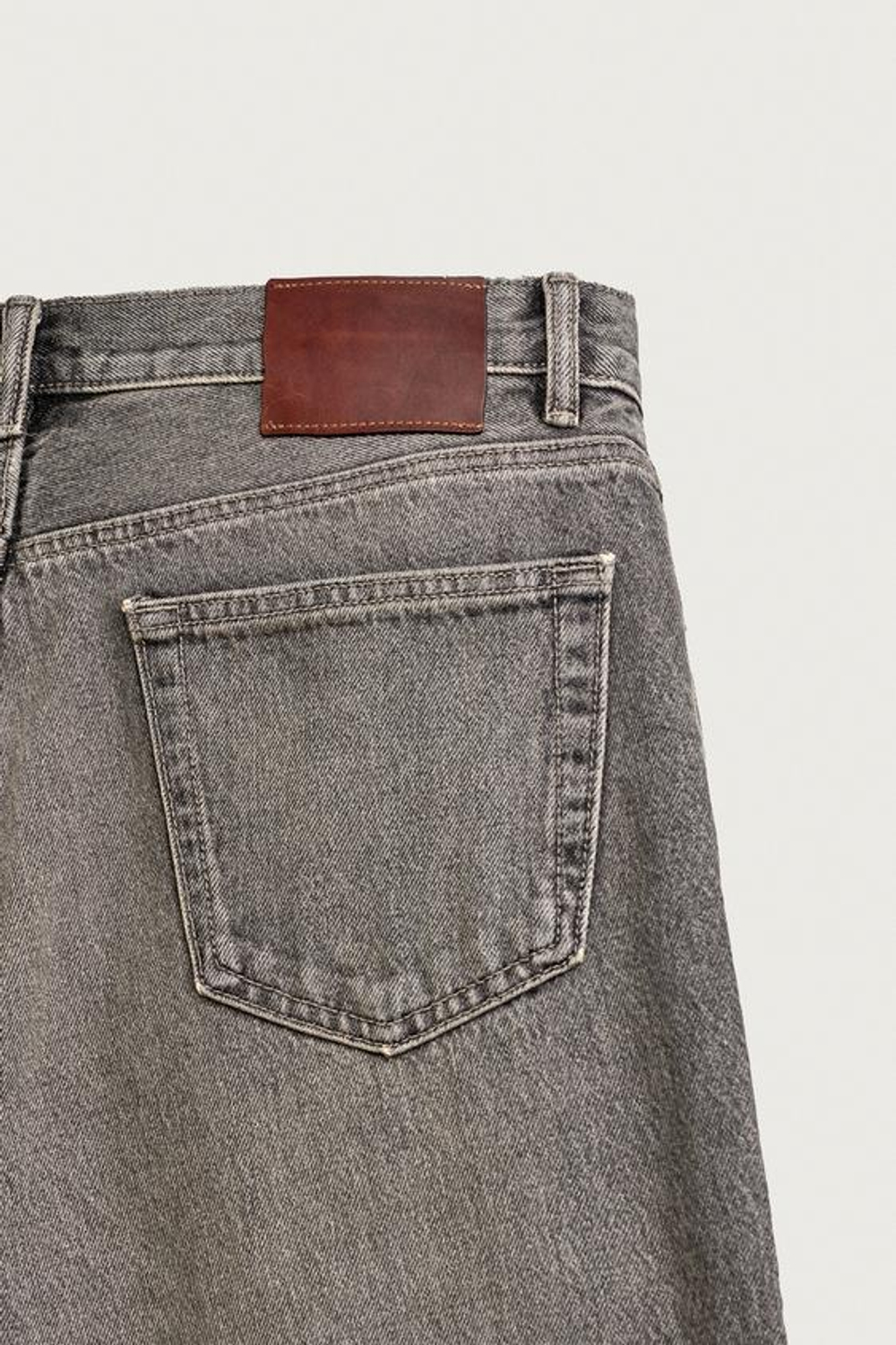 ZARA ДЖИНСЫ STRAIGHT LEG, СЕРЫЙ
