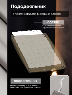 Комплект постельного белья Однотонный Сатин Премиум OCP021