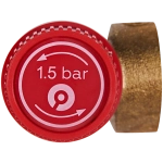 Клапан предохранительный ROMMER - 1/2", сброс 3/4" (ВР/ВР, Tmax 110°C, 1.5 бар)