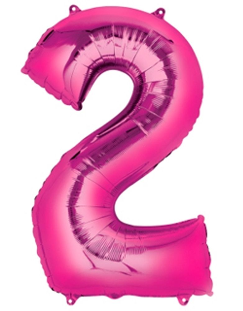 Цифра "2" Розовый