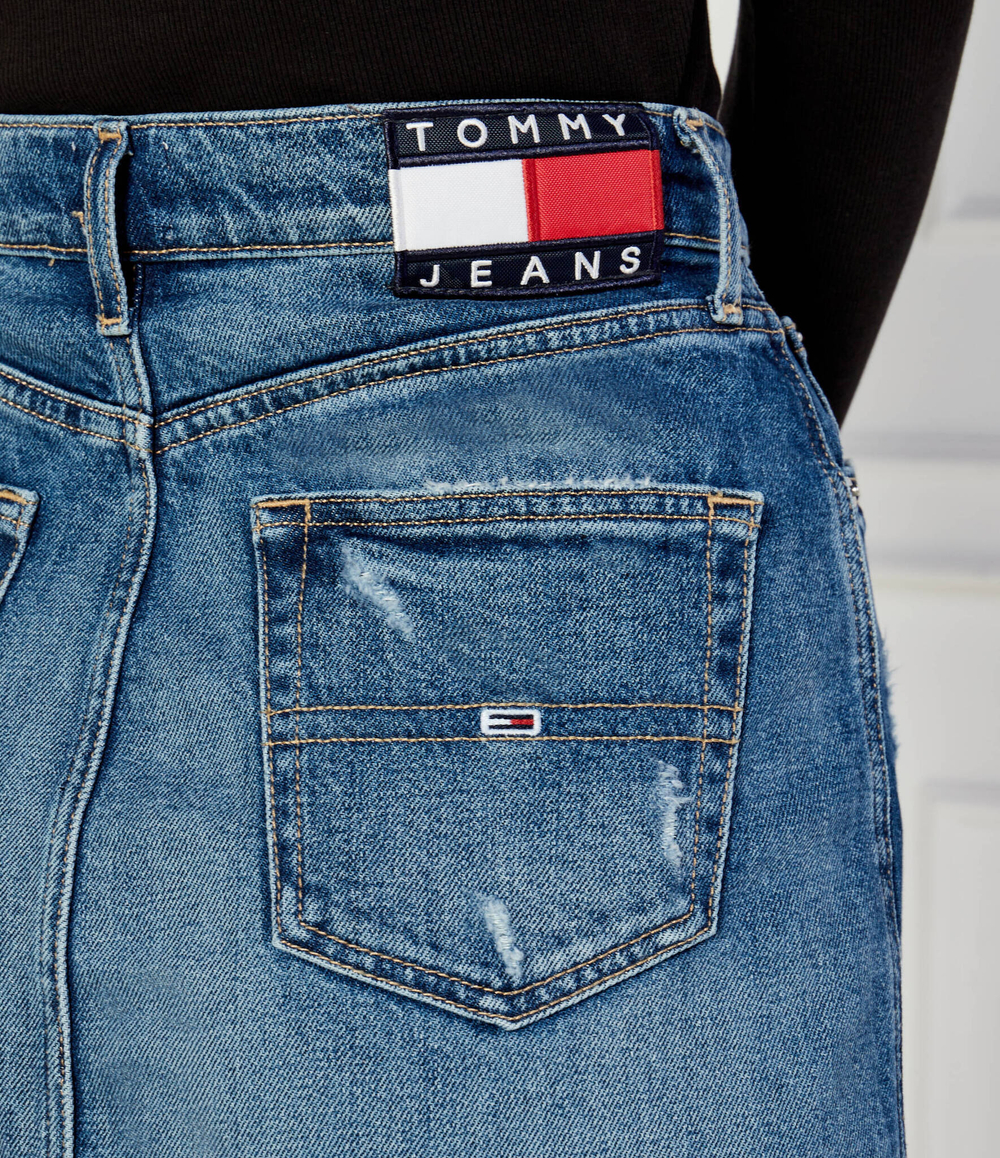 Джинсовая юбка Tommy Jeans - голубой(DW0DW18225)