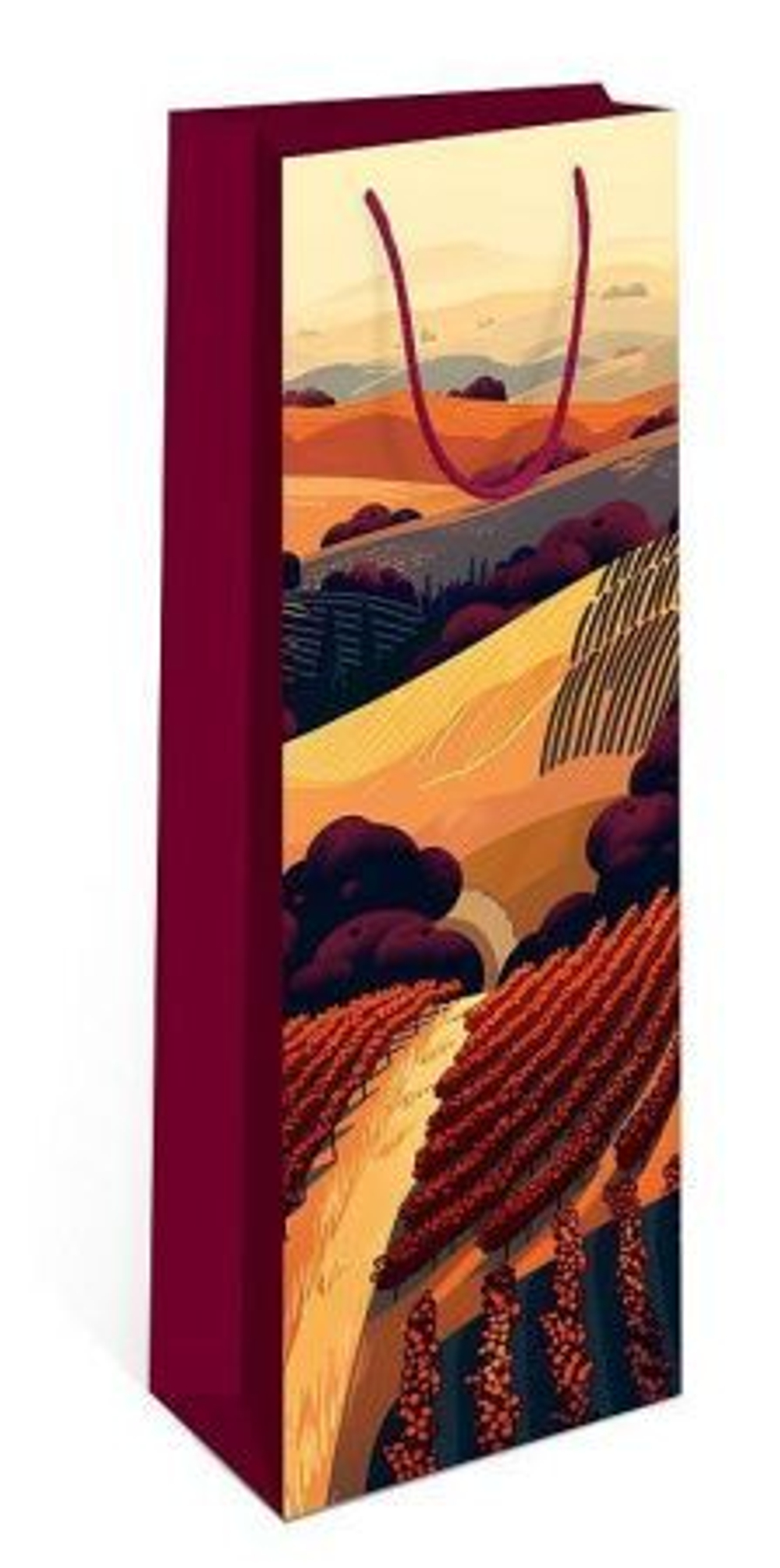 Сумка лам.12,5*36*9 под бутылку Бескрайние просторы 1шт