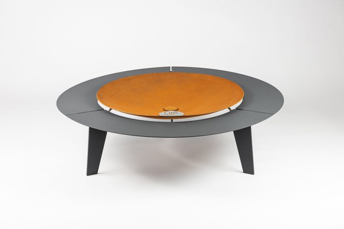 Чаша для костра Up!Flame STEEL CUP 1000 UNIQ grey