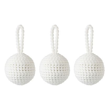 Набор елочных украшений 3шт Tkano Fluffy white New Year Essential