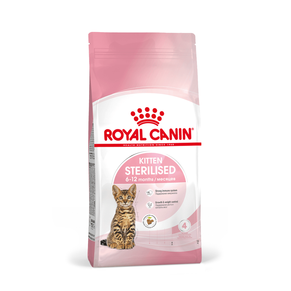 Royal Canin Kitten Sterilised Киттен Стерилайзд Корм сухой для стерилизованных котят с момента операции до 12 месяцев 400г