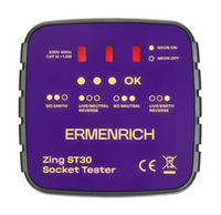 Тестер розеток Ermenrich Zing ST30, фиолетовый