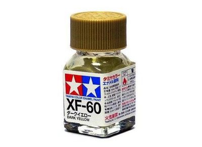 XF-60 Краска Tamiya Темно-желтая Матовая (Dark Yellow), эмаль 10мл