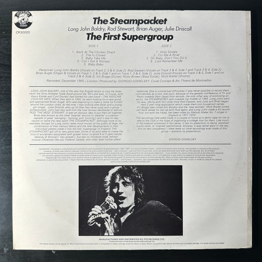 The Steampacket ‎– The First Supergroup (Англия 1977г.)