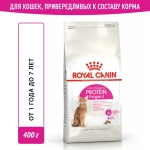 Корм сухой, 400г для кошек привередливых к составу продукта Royal Canin Экзиджент Протеин 42