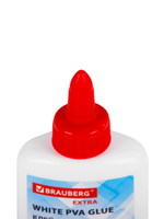 Клей ПВА, усиленный, BRAUBERG Extra (бумага, фотографии, картон, дерево), 125 г