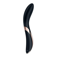 Черный вибромассажер 23см с движущимся шариком Satisfyer Rrrolling Explosion 4044019