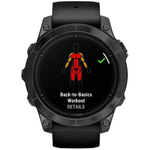 Умные часы Garmin Epix Pro (Gen 2) Standard Edition 47 мм, серый, черный ремешок