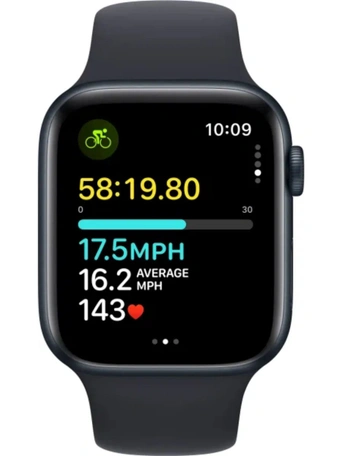 Умные часы Apple Watch SE 2023 44 мм, Midnight Aluminium, Midnight Sport Band - M/L