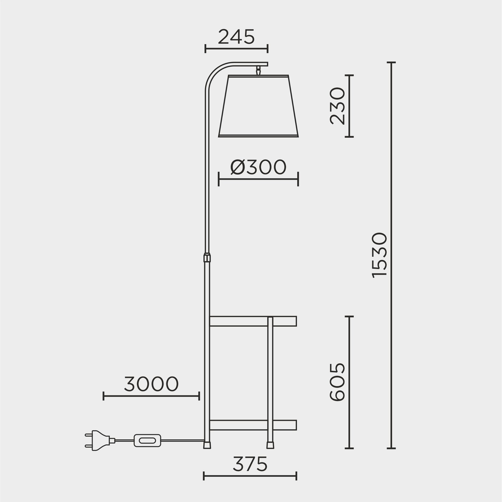 Напольный светильник MODEMODERN MD.9018.01FL