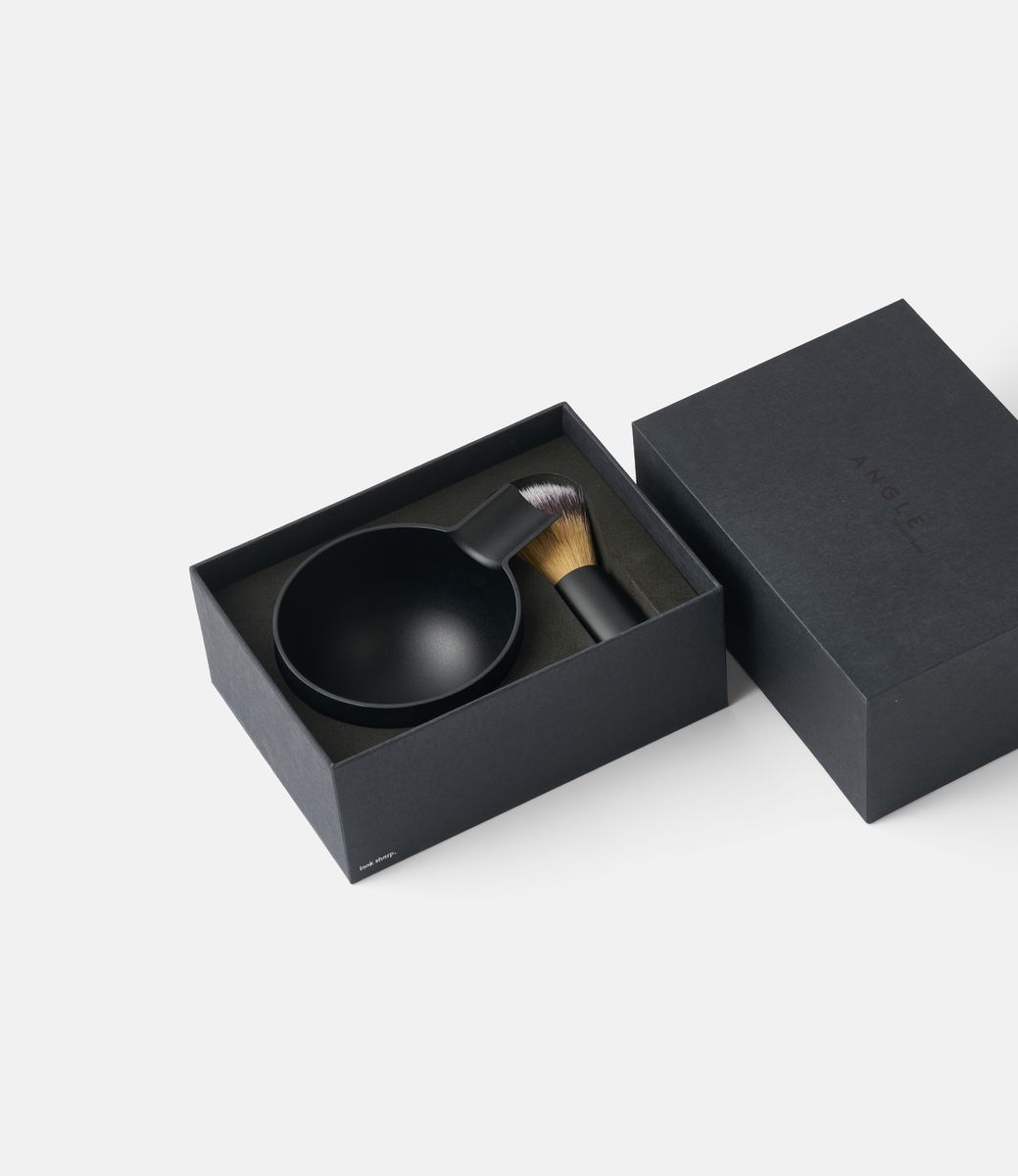 Morrama Brush & Bowl Black — набор для бритья