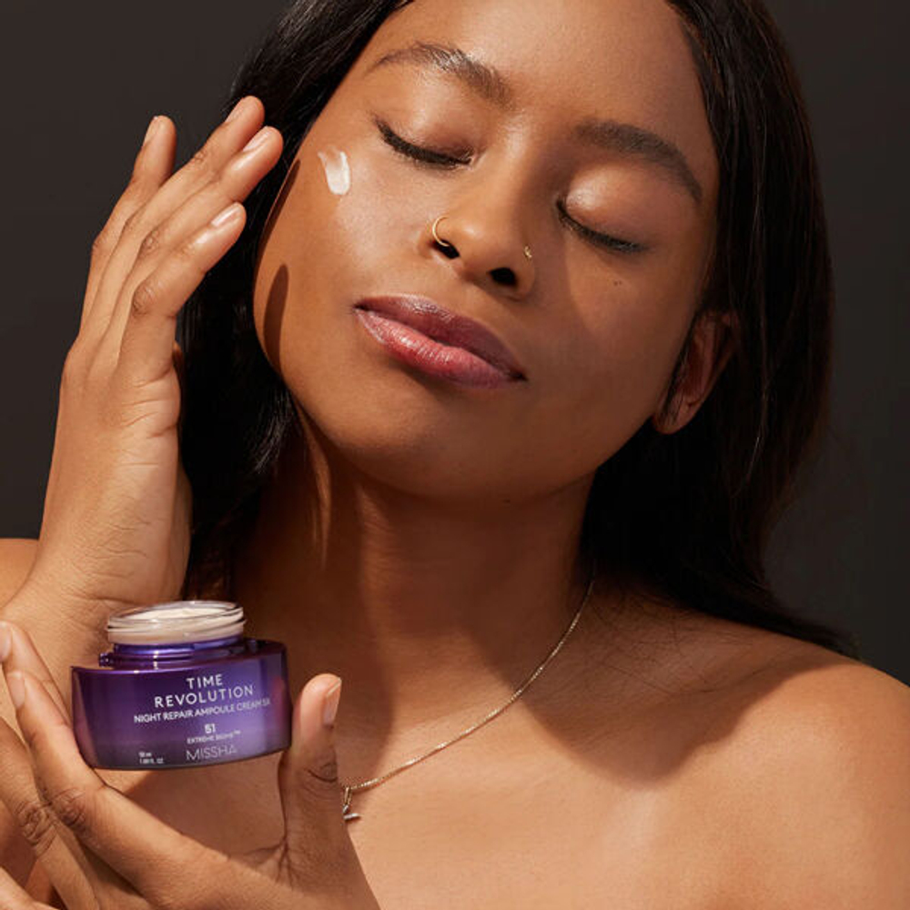 Ночной восстанавливающий крем с пробиотиками MisshaTime Revolution Night Repair Ampoule Cream 5X, 50мл