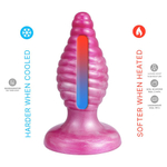 Розовая силиконовая анальная втулка 9,2см SilexD Cherry Fantasy Plug Size M