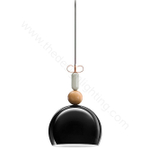 Pendant design lamp  Bon Ton Т1B1 by YUUE Design Studio  (Black)