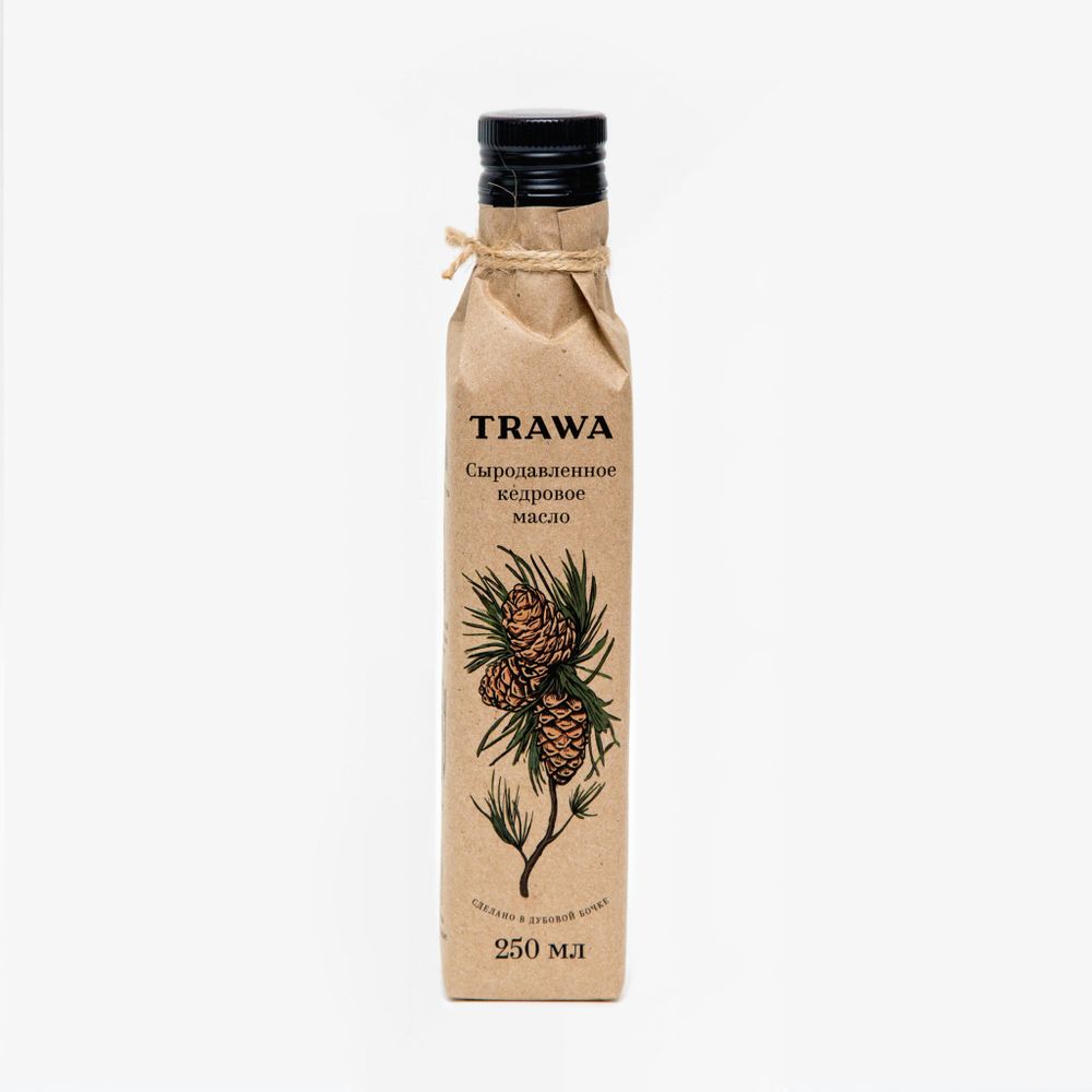 TRAWA масло сыродавленное кедровое  250мл