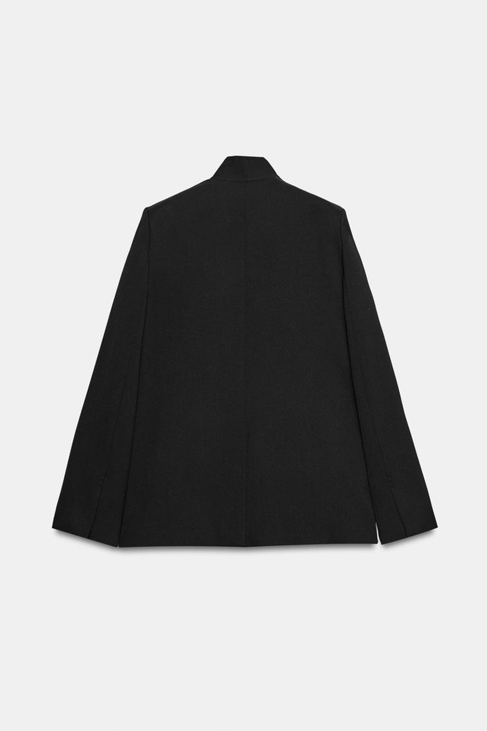 ZARA БЛЕЙЗЕР С ДВОЙНЫМИ ЛАЦКАНАМИ — ZW COLLECTION, ЧЕРНЫЙ