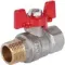 Кран шаровый со сгоном ROMMER Н-В 1/2" бабочка полнопроходной 38629