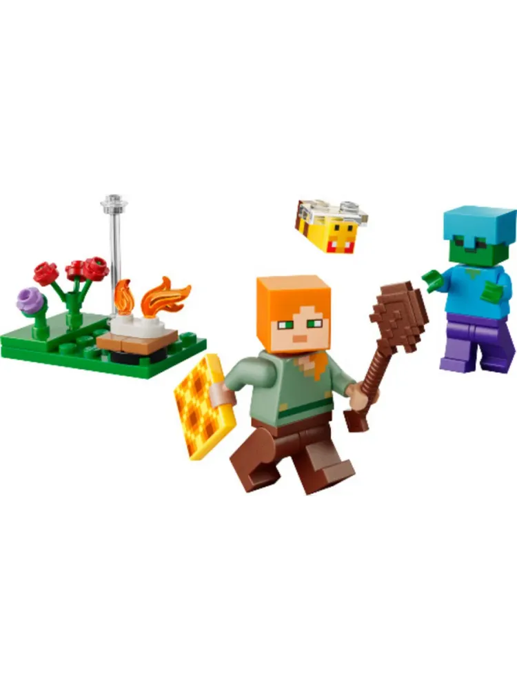 Конструктор Minecraft 30732 Столкновение у костра Алекс