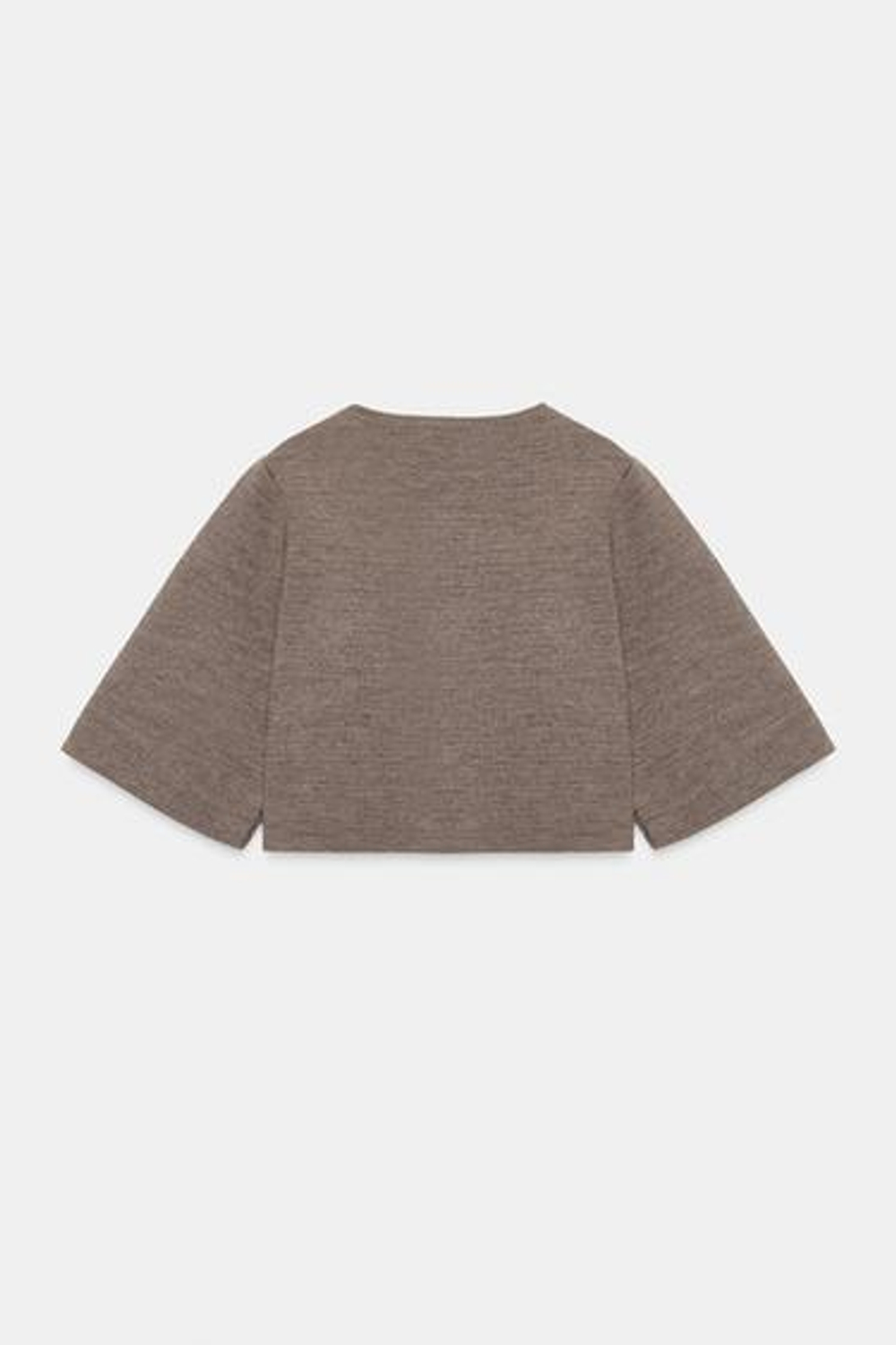 Короткий вязаный кардиган - ZARA