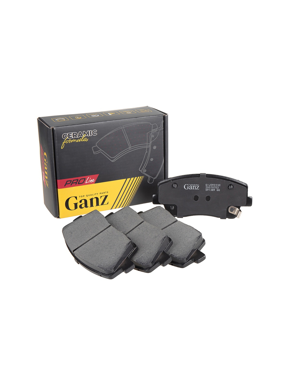 Колодки передние PRO-Line Ceramic Hyundai Santa Fe 2.2CRDi/2.7 GANZ GIJ09223C