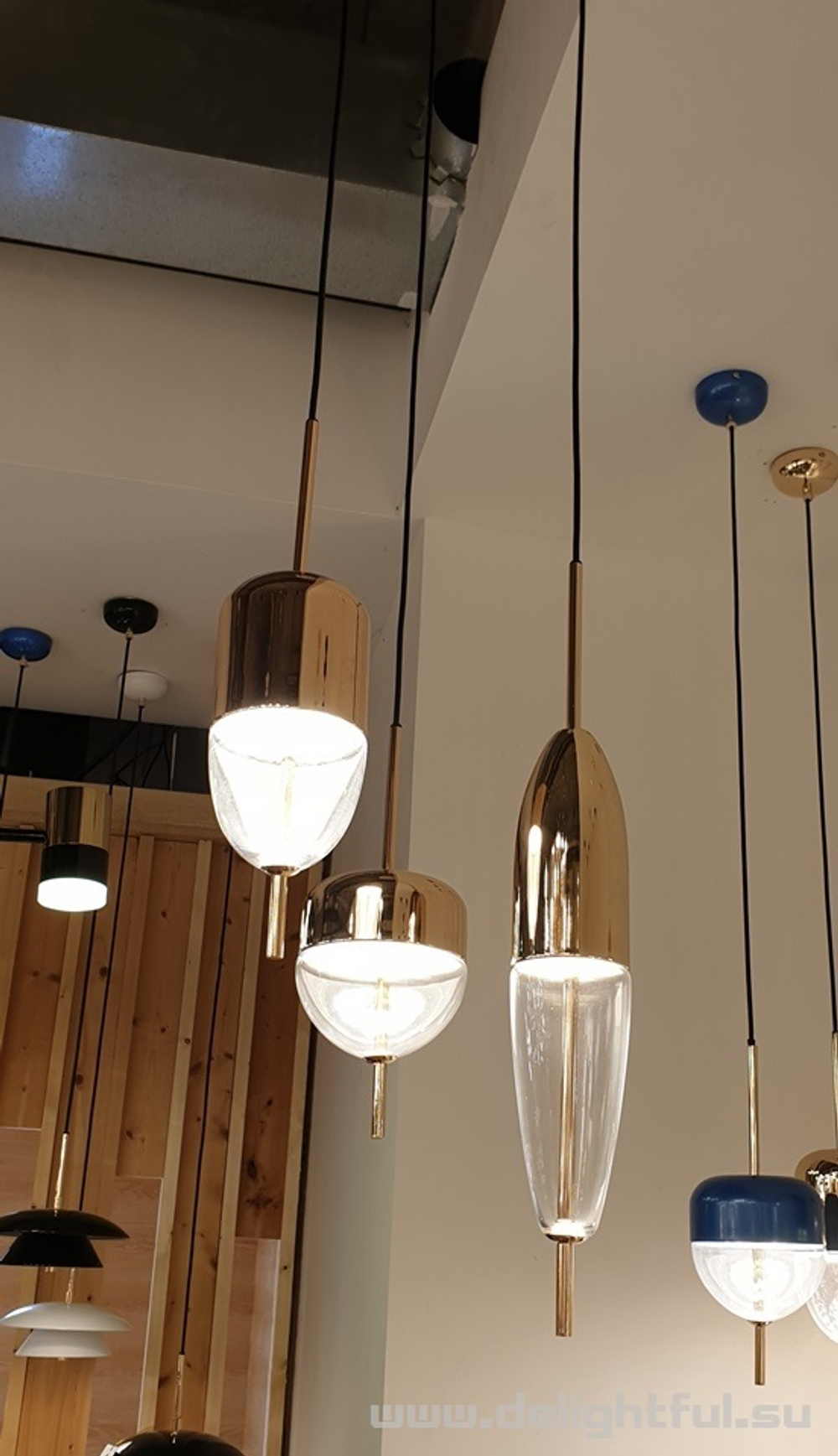 flow lighting by nao tamura for wonderglass ( gold )