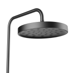 Душевая стойка Vincea Инспаер (Inspire) VSFS-3I12TGM термостатическая с изливом, 30см верх.душ, вороненая сталь