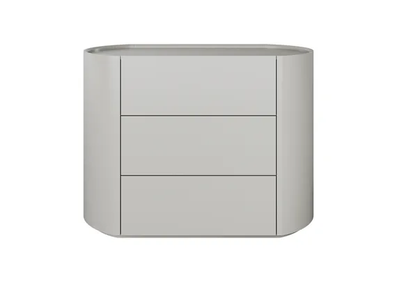 Комод Lagom 3 ящика ширина 100 см (серо-бежевый RAL 7044)