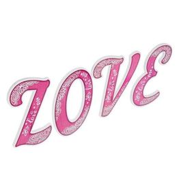 Буквы для фото "LOVE" (цвет розовый)