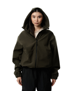 Куртка THE BAD FRIENDS Softshell удлиненная хаки