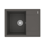 Кухонная мойка из кварцгранита LEMARK IMANDRA 640 цвет: Серый шёлк (9910023)