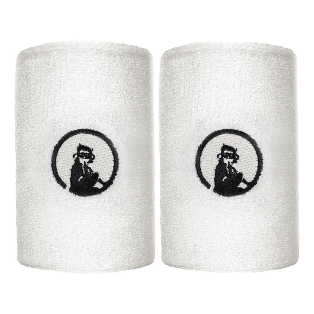 Quiet Please Long Wristband 2 Pack - White