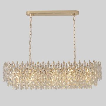 Люстра подвесная 17*E14 HEDONIST SP17 золото Crystal Lux