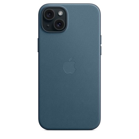 Чехол Apple для iPhone 15 Plus FineWoven с MagSafe Синий